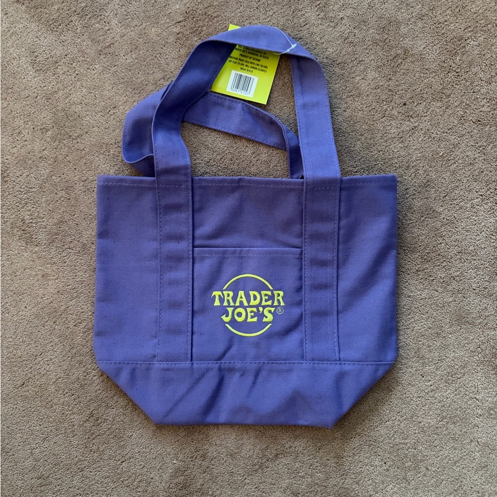 Trader Joe's Purple Tote Bag